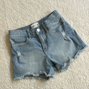 Abercrombie kids high rise mini mom shorts